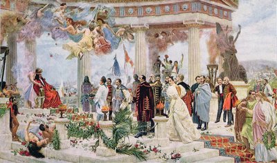 Ceremonial Curtain of the Croatian National Theatre, 1895 by Vlaho Bukovac